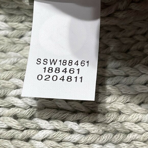 Pure Jill Womens Open Front Gray Knit Kimono Sleeve Cardigan Cotton Sweater M - Picture 8 of 10